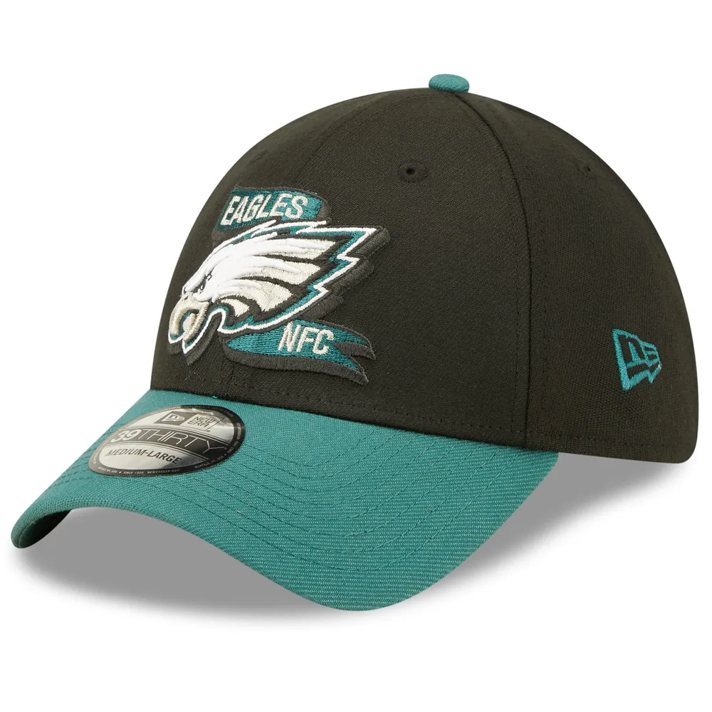 Men's Philadelphia Eagles New Era Green 2022 Sideline Coaches 39THIRTY Flex Hat L/XL