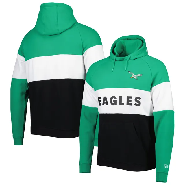 Men's Starter Kelly Green Philadelphia Eagles Throwback Raglan Hoodie Long  Sleeve T-Shirt