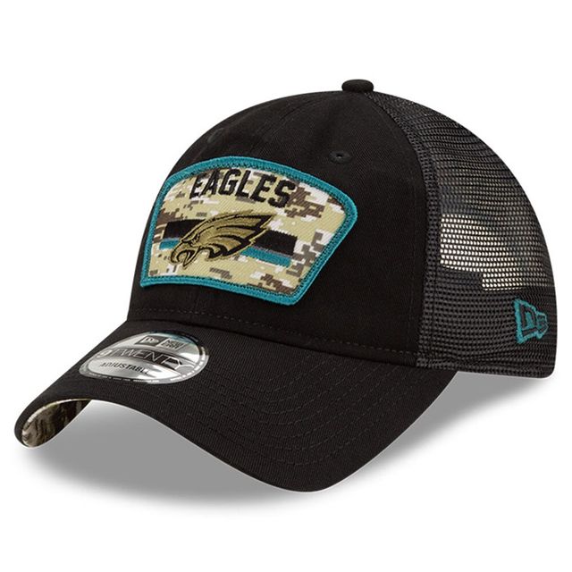 Youth New Era Camo Philadelphia Eagles 9TWENTY Adjustable Hat