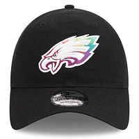 Casquette ajustable NFL Crucial Catch 9TWENTY New Era noire pour hommes des Eagles de Philadelphie 2023