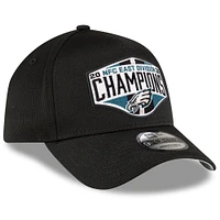 Casquette ajustable 9FORTY pour homme New Era Philadelphia Eagles 2024 NFC East Division Champions Locker Room noire