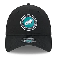 Men's New Era Black Philadelphia Eagles 2024 Sideline 9TWENTY Adjustable Hat