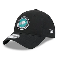 Men's New Era Black Philadelphia Eagles 2024 Sideline 9TWENTY Adjustable Hat