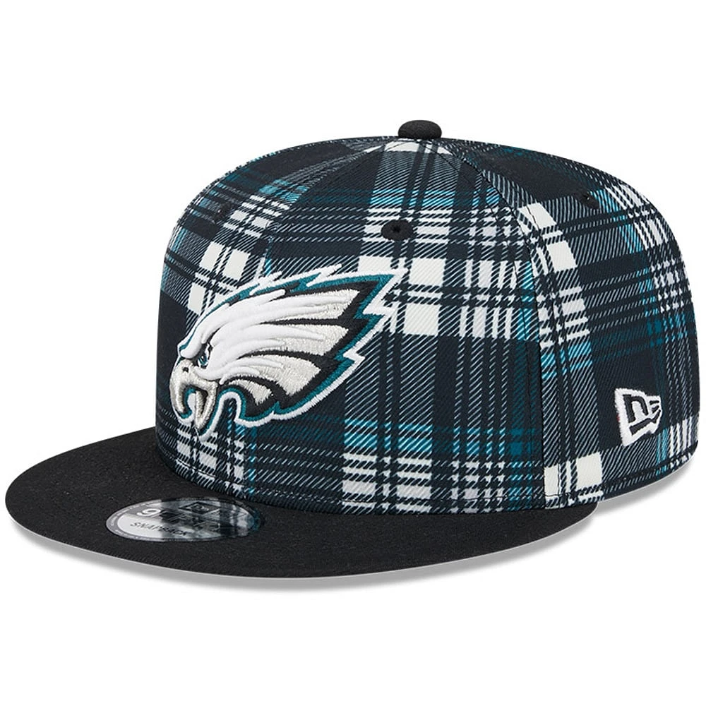 Casquette Snapback 9FIFTY New Era pour hommes des Philadelphia Eagles 2024 Sideline Statement noire