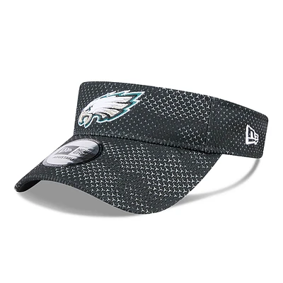 Visière latérale noire New Era des Eagles de Philadelphie 2024 pour hommes