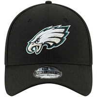 Casquette ajustée 39THIRTY noire des Eagles de Philadelphie New Era pour hommes