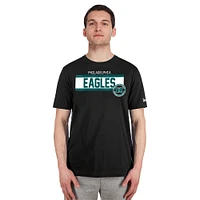 Men's New Era  Black Philadelphia Eagles 3rd Down High Density Print T-Shirt