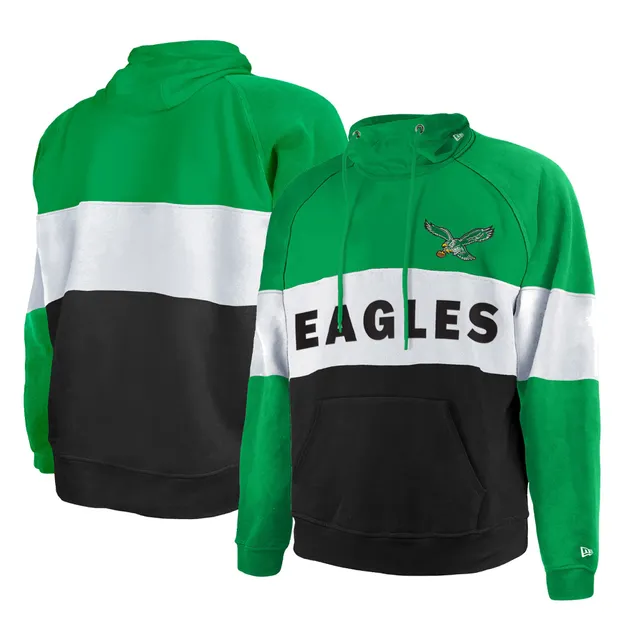 Men's New Era Black Philadelphia Eagles Fly Collection Pullover Hoodie