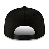 Casquette ajustable 9FIFTY noire sur noire des Eagles de Philadelphie New Era pour homme