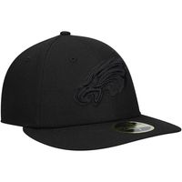 Men's New Era Black Philadelphia Eagles on Low Profile 59FIFTY II Fitted Hat