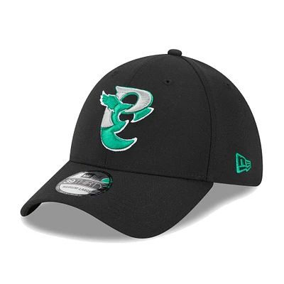 Men's New Era Black Philadelphia Eagles City Originals 39THIRTY Flex Hat