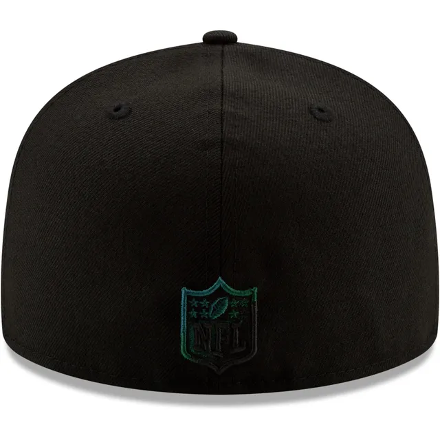 Men's New Era Philadelphia Eagles Black on Black 59FIFTY Fitted Hat