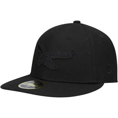 Men's Denver Broncos New Era Black Historic Logo Black on Black Low Profile  59FIFTY II Fitted