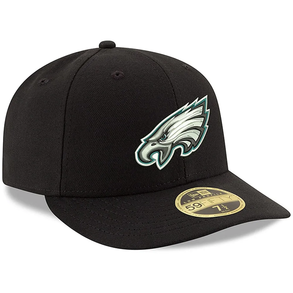 Men's New Era White Philadelphia Eagles Omaha Low Profile 59FIFTY Fitted Hat