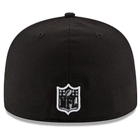 Men's New Era Black Philadelphia Eagles Super Bowl LIX Champions Side Patch 59FIFTY Fitted Hat