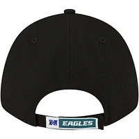 Men's New Era Black Philadelphia Eagles The League 9FORTY Adjustable Hat