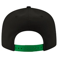 Men's New Era Black Philadelphia Eagles Throwback 9FIFTY Adjustable Snapback Hat