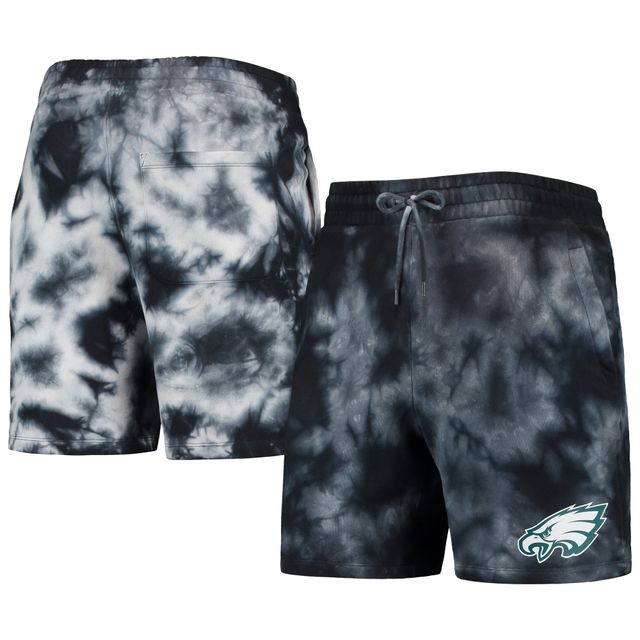 Short tie-dye noir des Eagles de Philadelphie New Era pour homme