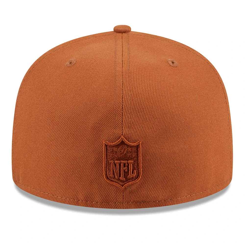 Casquette ajustée 59FIFTY marron des Eagles de Philadelphie New Era pour hommes