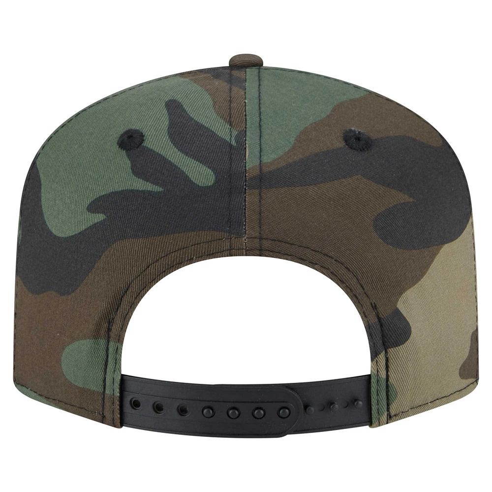 Casquette à visière plate New Era Camo Philadelphia Eagles Woodsy 9FIFTY pour homme