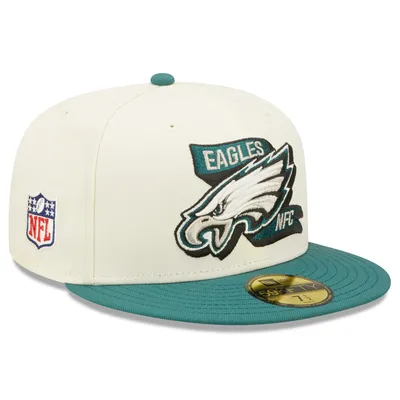 Men's New Era Midnight Green/Black Philadelphia Eagles 2021 NFL Sideline Road 59FIFTY Fitted Hat