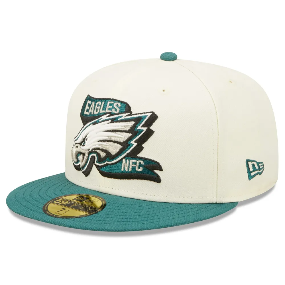 Philadelphia Eagles New Era Youth Main 59FIFTY Fitted Hat - Midnight Green