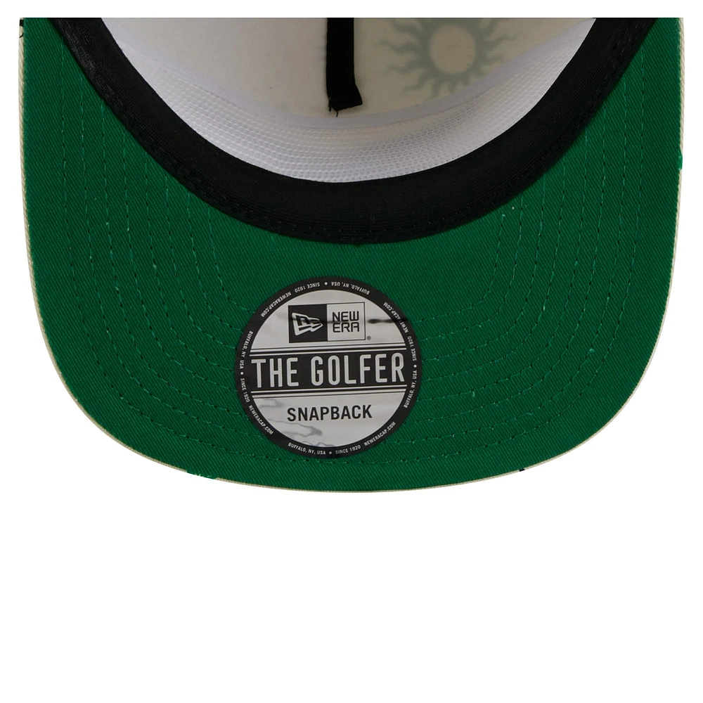 Men's New Era Cream Philadelphia Eagles Celestial Golfer Adjustable Hat