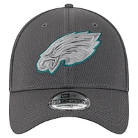 Men's New Era Graphite Philadelphia Eagles  Main 39THIRTY Flex Hat