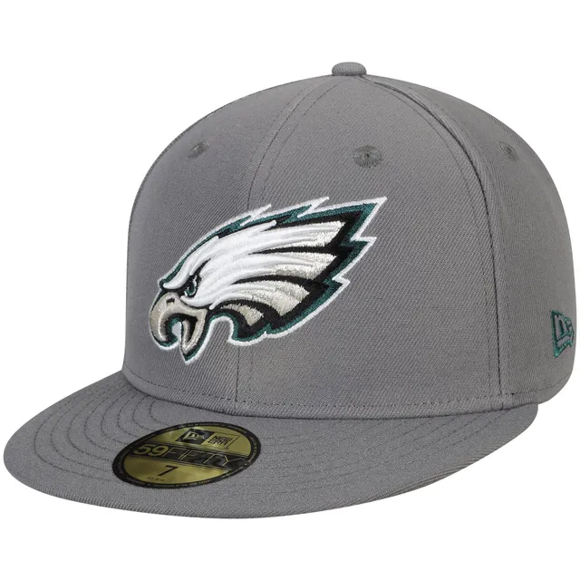 Men's New Era White Philadelphia Eagles Throwback Logo Omaha Low Profile  59FIFTY Fitted Hat