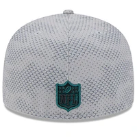 Casquette ajustée 59FIFTY New Era pour hommes des Philadelphia Eagles 2024 Sideline, grise