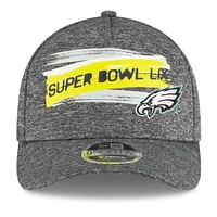 Men's New Era Gray Philadelphia Eagles Super Bowl LIX 9FORTY A-Frame Adjustable Hat