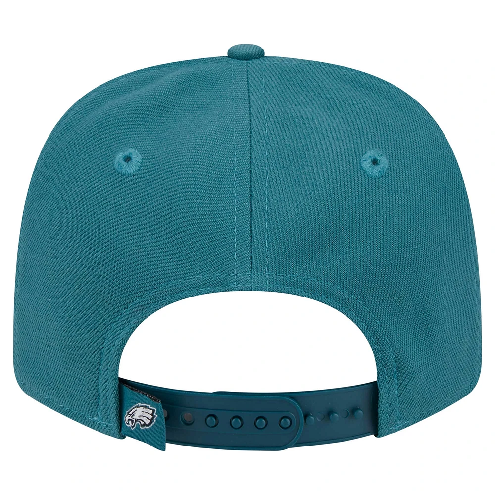 Casquette extensible à bouton-pression 9SEVENTY Philadelphia Eagles de New Era pour homme, verte