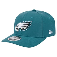 Casquette extensible à bouton-pression 9SEVENTY Philadelphia Eagles de New Era pour homme, verte