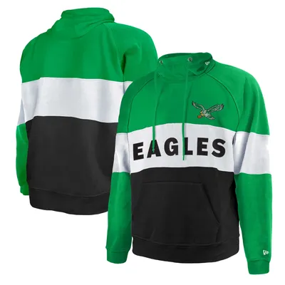 Lids Philadelphia Eagles New Era Colorblock Throwback Pullover