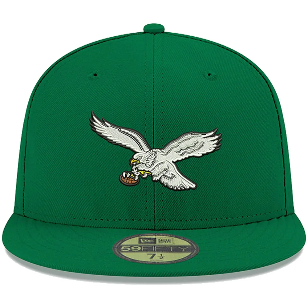 Men's New Era White Philadelphia Eagles Omaha 59FIFTY