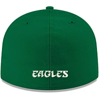 Casquette ajustée New Era Kelly Philadelphia Eagles Omaha Throwback 59FIFTY pour homme