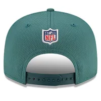 Men's New Era Midnight Green/Black Philadelphia Eagles 2021 NFL Sideline Road 59FIFTY Fitted Hat