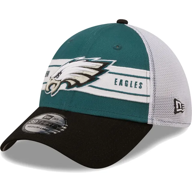 Men's New Era White Philadelphia Eagles Team White Out 39THIRTY Flex Hat