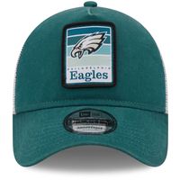 Lids Philadelphia Eagles New Era Gradient Trucker 9FORTY Snapback Hat -  Midnight Green/White