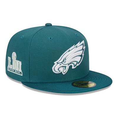 Casquette ajustée Active Ballistic 59FIFTY vert nuit des Philadelphia Eagles New Era pour hommes