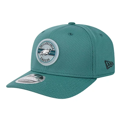 Casquette ajustable extensible à boutons-pression 9SEVENTY Adventure Patched Philadelphia Eagles Midnight Green New Era pour homme