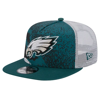 Men's New Era Midnight Green Philadelphia Eagles Court Sport 9FIFTY Snapback Hat