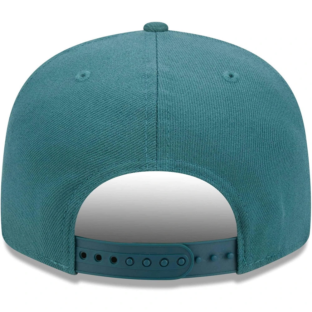 Casquette snapback 9FIFTY indépendante vert nuit des Philadelphia Eagles New Era pour hommes