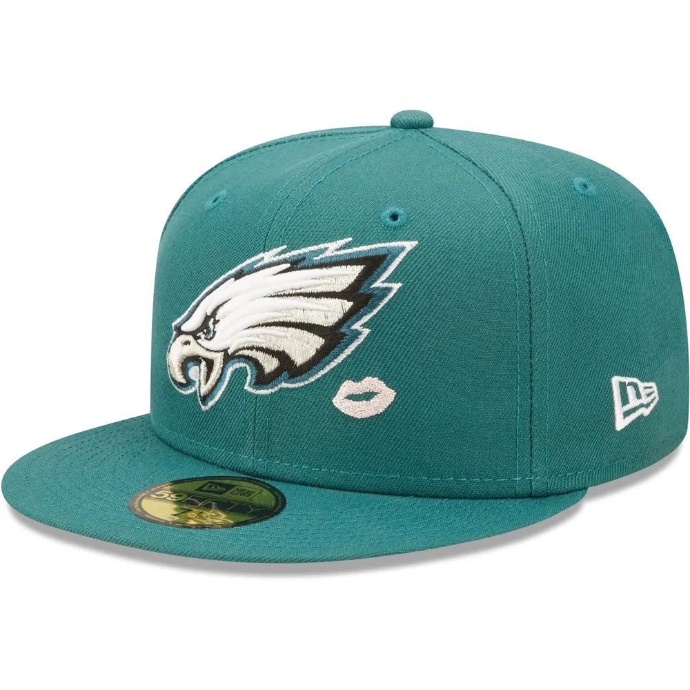 Men's New Era Black Philadelphia Eagles Omaha Low Profile 59FIFTY Fitted Hat