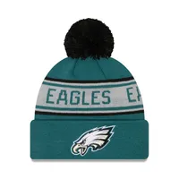 Green Bay Packers New Era Youth Repeat Cuffed Knit Hat with Pom - Navy