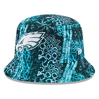 Men's New Era Midnight Green Philadelphia Eagles Shibori Bucket Hat