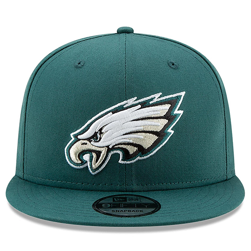 Men's New Era  Midnight Green Philadelphia Eagles Super Bowl LIX Champions Side Patch 9FIFTY Snapback Hat