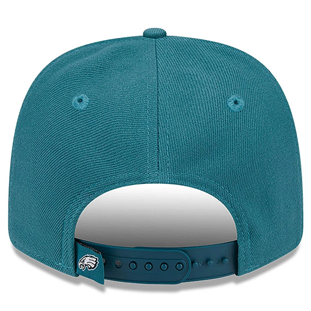 Men's New Era  Midnight Green Philadelphia Eagles Super Bowl LIX Champions Side Patch 9SEVENTY Adjustable Hat