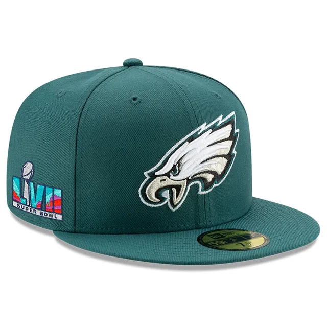 Black Philadelphia Eagles New Era Super Bowl LVII Side Patch 59FIFTY Fitted  Hat