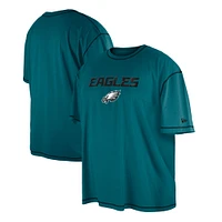 Men's New Era Midnight Green Philadelphia Eagles Third Down Big & Tall Puff Print T-Shirt